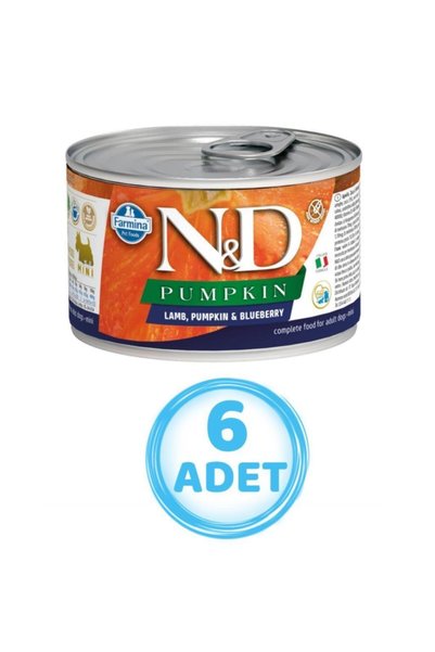 N&D Nd Kuzulu Ve Balkabaklı Yetişkin Köpek Konservesi 140 Gr ( 6 Adet )