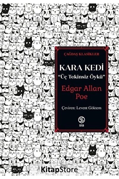 Sia Kitap Kara Kedi - Üç Tekinsiz Öykü - Edgar Allan Poe