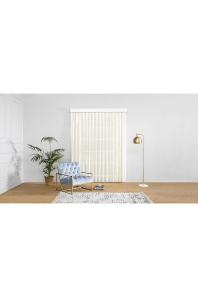 MASSARELLI Linen Slub Tulle Cream Without Pleats