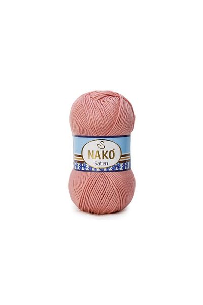NAKO Satin 11632 Peach - Summer Hand Knitted Yarn