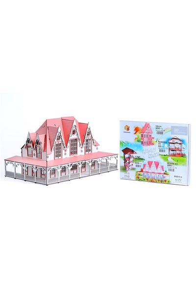 Pershang Large House with Wooden Goods 3D Puzzle
