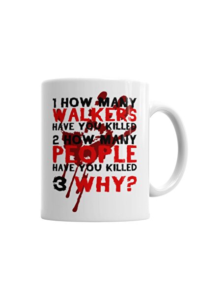Baskı Dükkanı Quantos The Walking Dead Kupa Bardak Porselen
