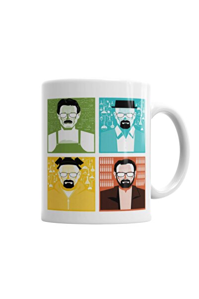 Baskı Dükkanı كوب زجاجي من البورسلين مصنوع من زجاج بريكنج باد والتر وايت