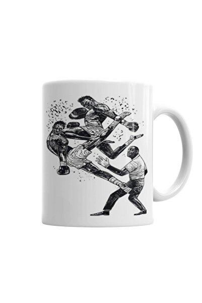 Baskı Dükkanı كوب بورسلين من Luta Muay Thai Desenho