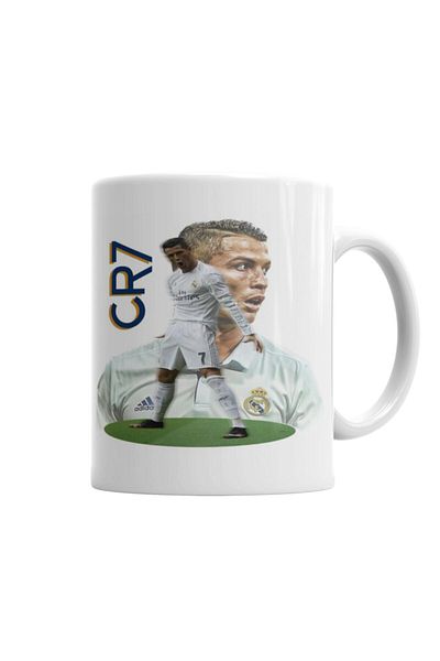 Baskı Dükkanı Cristiano Ronaldo Cr7 Trophy Cup Porcelain
