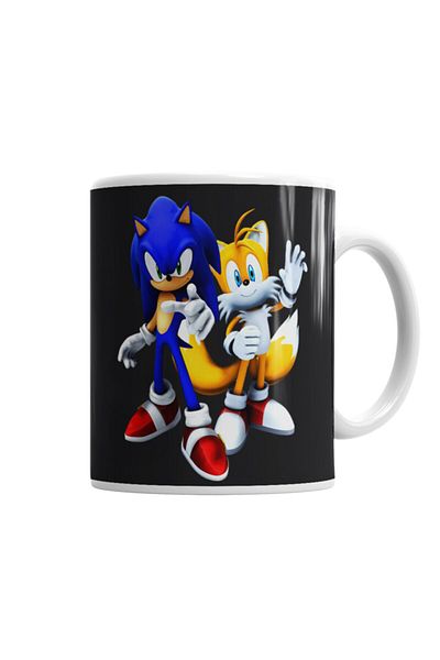 Baskı Dükkanı Sonic Mug Cup Porcelain