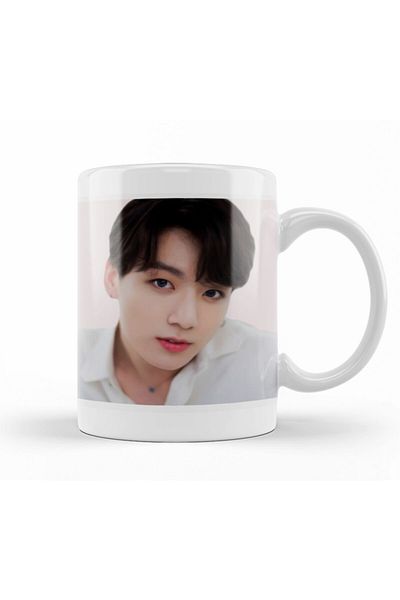 Baskı Dükkanı Bts Jungkook Mug Cup Porcelain