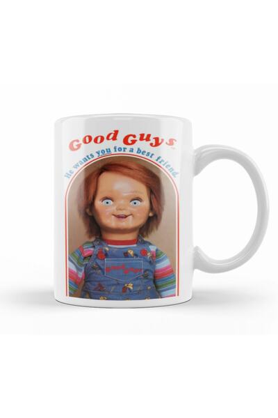 Baskı Dükkanı Chucky He Wants You For A Best Friend Kupa Bardak Porselen