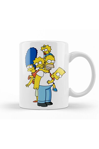 Baskı Dükkanı كوب فاميليا سيمبسون من البورسلين