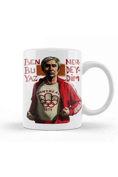 Baskı Dükkanı Şener Şen Hababam Class Illustration Mug Cup Porcelain