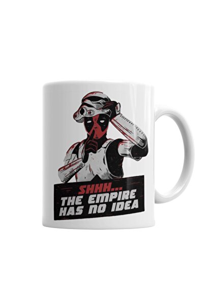 Baskı Dükkanı كوب ديدبول Shhh من البورسلين