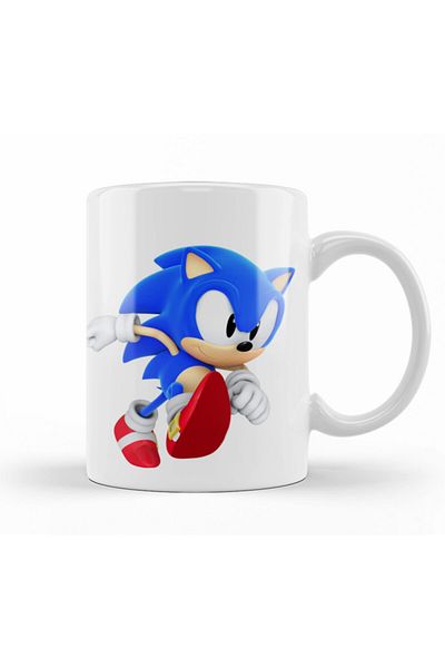 Baskı Dükkanı Sonic Movie Mug Cup Porcelain