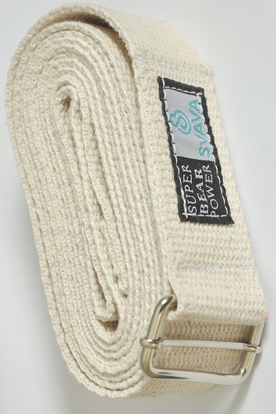 Svava Yoga Belt, Organic Cotton Yoga Strap 4 Cm 2.5 Mt (UNPAINTED)