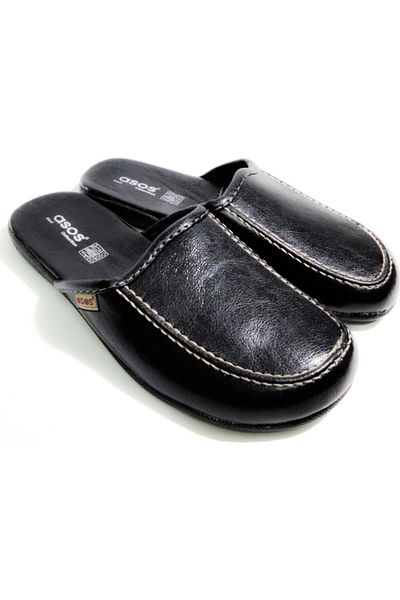 ASOS Men's Black Home Groom Bundle Dowry Slippers