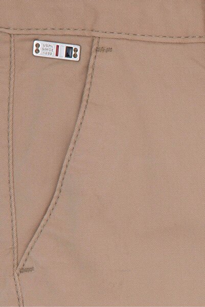 U.S. Polo Assn. White Boy's Woven Sports Trousers