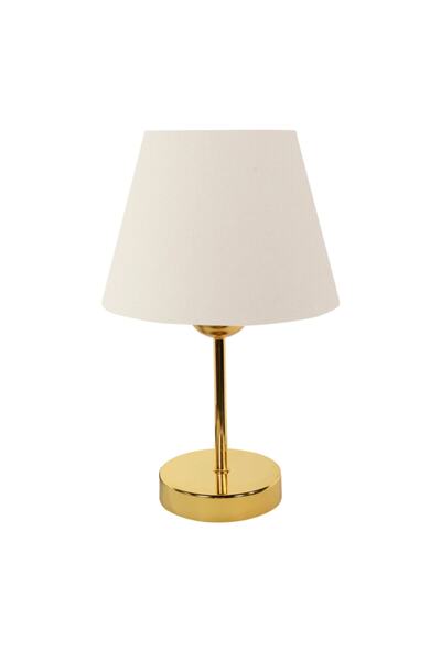 Bysay Fiesta Fiesta Sun Metal Ayaklı Abajur Masa Lambası - Gold (krem)