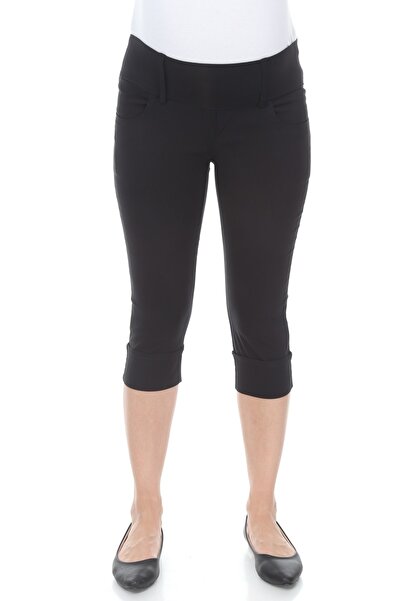 MİMBA Kadın Siyah Yarımbel Hamile Kapri