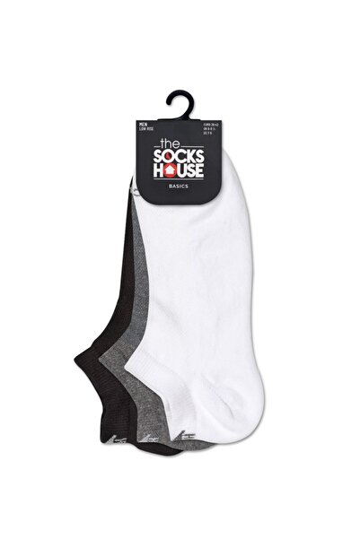 The Socks House Men's Basic Mix 3-Pack Sneakers