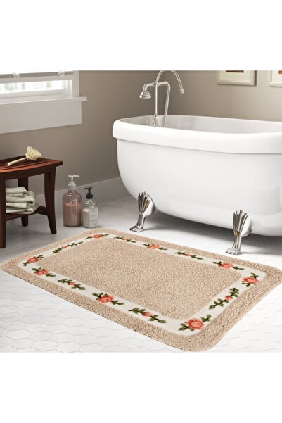 GizHome Giz Home Gül Banyo Paspası 80x150 Linen
