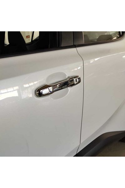 OLED GARAJ Front Door Handle Nickel Plated Compatible For Toyota C-HR