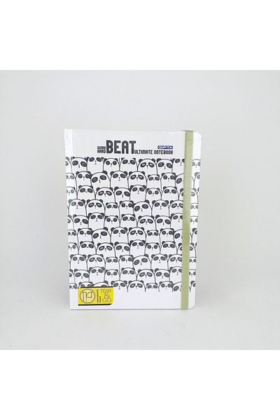 Gıpta دفتر ملاحظات بغطاء صلب مخيط بخيوط Beat Panda