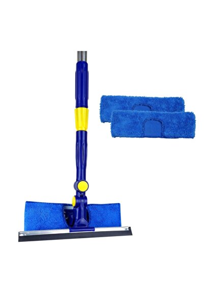 Turuncukoli Teleskopik Camsil 2 Yedek Bezli Oynar Başlıklı Cam Silme Aparatı ...