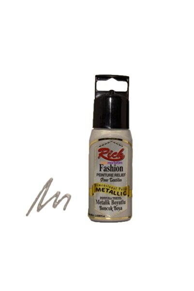 Rich Akrilik Boya Boncuk Boya 60 Cc Metalik Gümüş 060-906