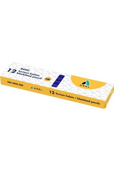 Adel Basic Cornered Dipped Pencil HB 12 Pack