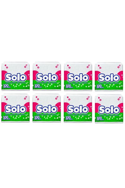 Solo 8 Pieces of 100 Paper Napkins