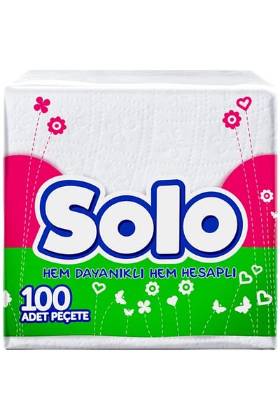 Solo 8 Pieces of 100 Paper Napkins