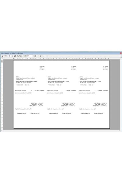 DemirSoft 3 Lü Fatura Yazdırma Programı Stok Kasa Cari (E-FATURA OPSİYONEL)