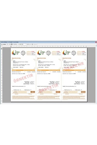 DemirSoft 3 Lü Fatura Yazdırma Programı Stok Kasa Cari (E-FATURA OPSİYONEL)