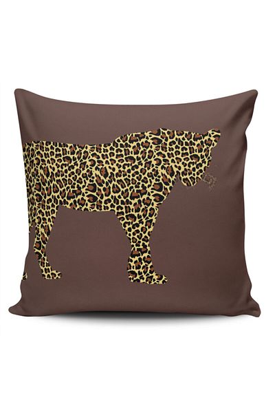Alacastore Husă de pernă cu imprimare digitală leopard