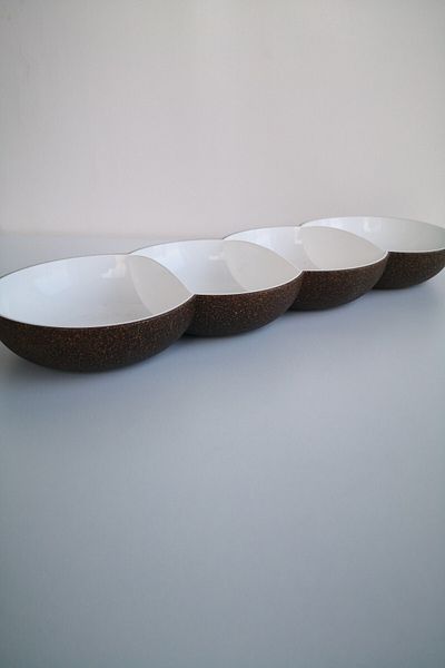 Tupperware Bamboo Clear Snack Bowl