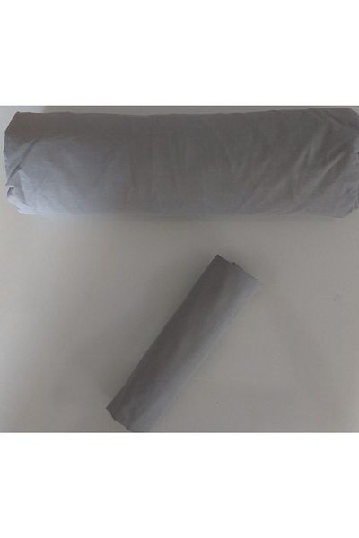 Ecosse طقم شرشف مثبت 100% قطن مفرد رمادي وغطاء وسادة مقاس 100x200 30 سم