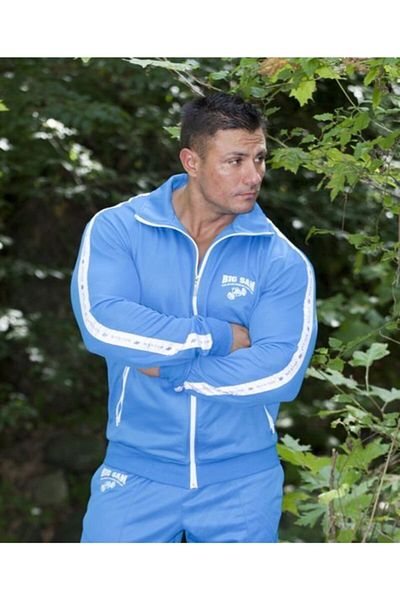 Big Sam Men's Turquoise Tracksuit Top 3544