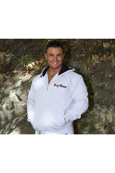 Big Sam Men's Gray Melange Winter Hooded Sweatpants 3551