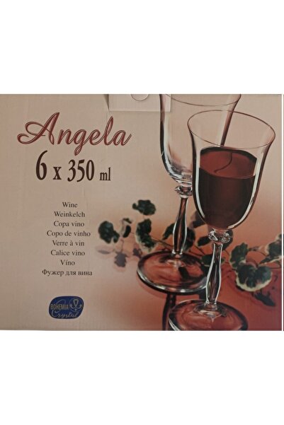 Bohemia 6 Parça Cristal Angela Kadeh Seti 350 ml