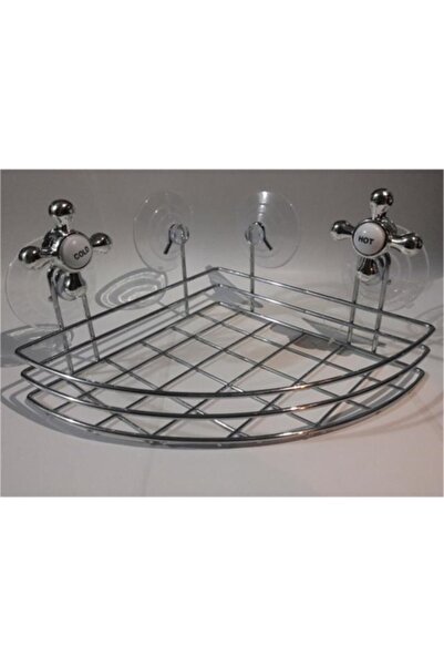 Çokuygunuz Sabun Lif Kese Jel Şampuan Askılığı Metal Vantuzlu Köşe Banyo Duş ...