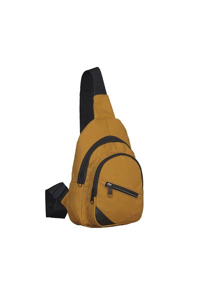 Strong Bag Στήθος και σακίδιο πλάτης από μουστάρδα κίτρινο δυνατό καμβά σταυρό, τσάντα σώματος