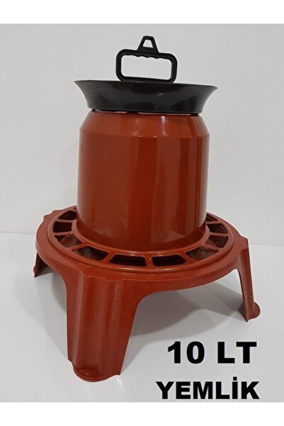 Ekodoğa Ayaklı Yemlik 10 Lt Tavuk Yemliği Civciv Yemliği Kanatlı Yemliği Kuş ...