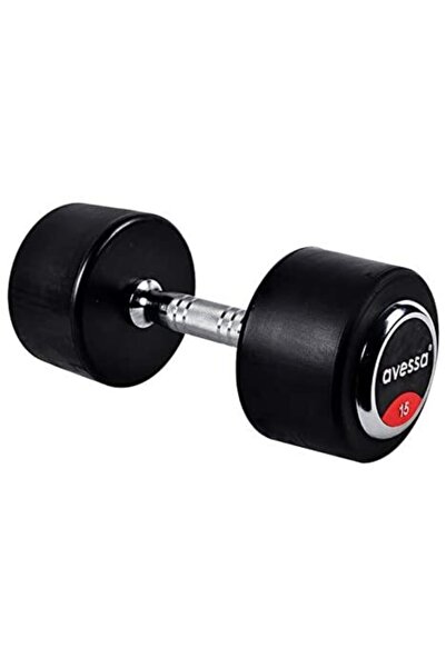 AVESSA Siyah Kauçuk Kaplama Olimpik Dambıl 15 kg