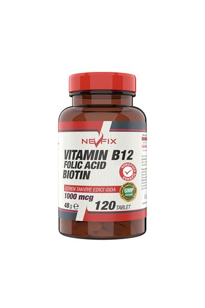 Nevfix Vitamin B12 1000 Mcg Folic Acid & Biotin