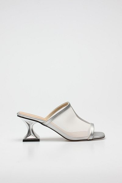 ROVIGO Women's Silver Matte Slippers