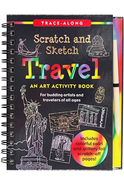 Peter Pauper Press Scratch & Sketch Travel ''seyahat'' Kazı & Öğren Aktivite ...