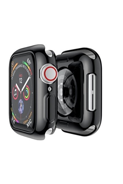 Gate Apple Watch seri 1-3-3 uyumlu 42 Mm Siyah Yumuşak Silikon Tam Koruma Kılıf Terleme Ve Buhar Yapmaz