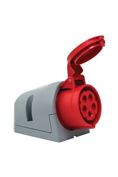 Mete Enerji ميت انيرجي 5X16A. IP44 مقبس الحائط المائل الجسم المسمار التعادل. 406607 فولت