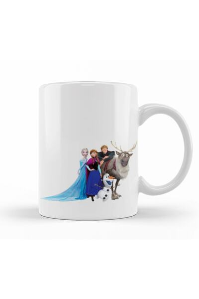 Baskı Dükkanı كوب بورسلين زجاجي فروزن من فيلم إلسا كريستوف آنا أولاف