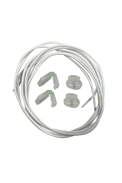 Öztürk Kundura Practical Shoelaces Elastic 1 Pair 100 Cm White