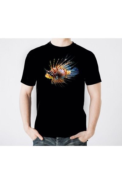 Scubapro Lion Fish Men's Black T-Shirt
